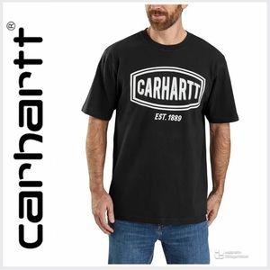Men’s Carhartt Loose Fit Heavyweight Short Sleeve Graphic T-Shirt. Small, Black